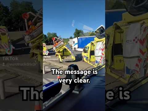 The message is very clear #shorts #truckdriver #france #reels #trucking #trucker #lkw #lorry #pov