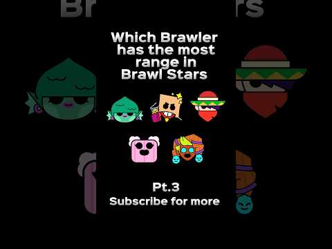 🔥 Which Brawler has the most range? in Brawl Stars Pt.3 #brawlstars #brawl #supercell #range
