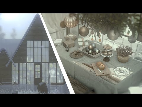 Tiny Modern House (Christmas Inspired) | Sims 3 Build