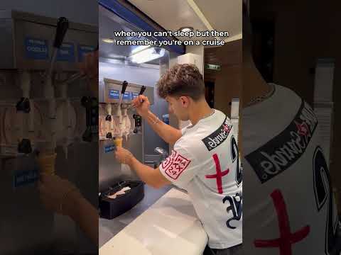 When you can’t sleep but then remember you’re on a cruise