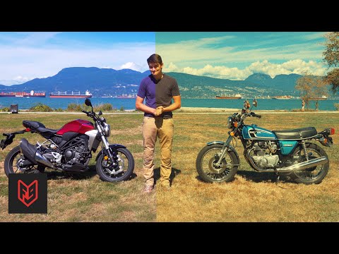 Vintage CB360T vs Modern CB300R – Motorcycle Evolution Test