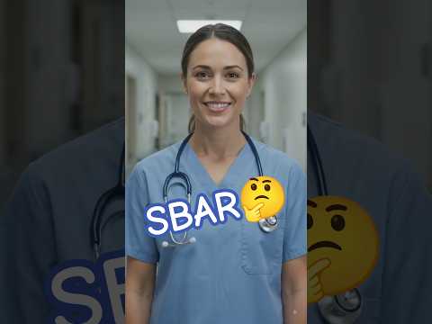 What is SBAR? #norcetmcq #education #nursingofficeronline