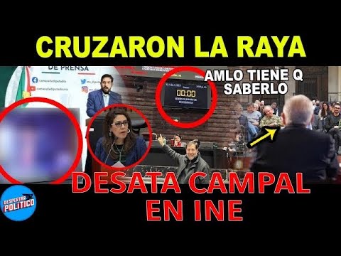 MEGA B0MB4ZO‼️HACE MINUTOS SE DESATA LA CAMPAL EN EL INE ¡CONSEJERO LOS TOMO POR SORPRESA!