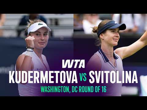 Polina Kudermetova vs. Elina Svitolina | 2026 Washington, DC Round of 16 | WTA Match Highlights