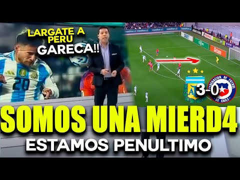 CHILENOS LO LLORAN EN VIVO !! GAREC  LARGATE A PERU  NO JUGAMOS A NADA