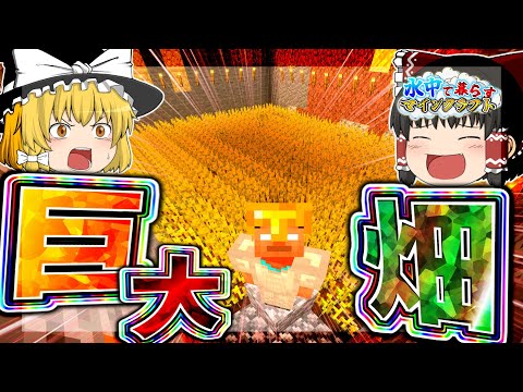 【ゆっくり実況】巨大畑!?-水中で暮らすマインクラフトPart6【マイクラ】