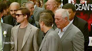 Brad Pitt, Matt Damon, Jerry Weintraub, and George Clooney at the Ocean's Thirteen