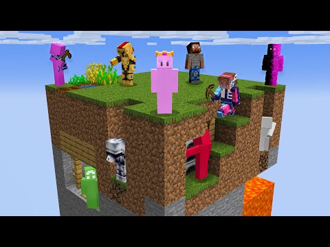 I Put 10 YouTubers in One Minecraft Chunk