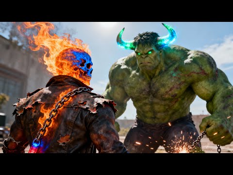HULK vs GHOST RIDER — The Ultimate Showdown | Full movie