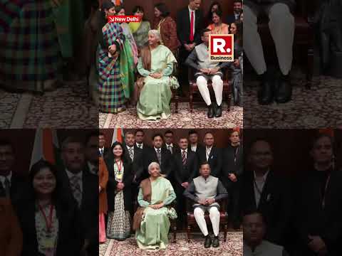 FM Nirmala Sitharaman With Budget Team Ahead of Budget 2026