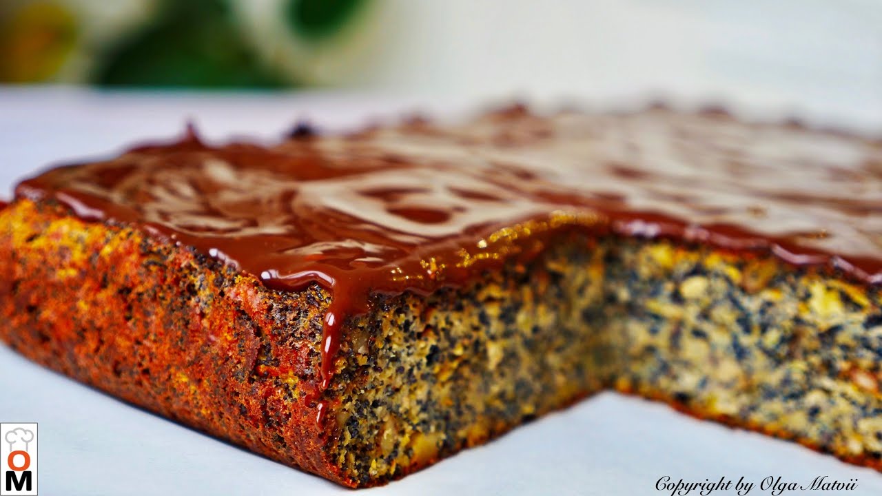 Маковый пирог на большую компанию