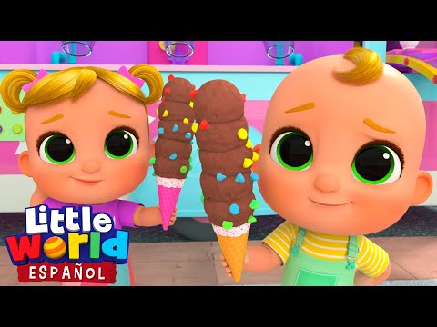 ¿Quién quiere helado? | 🎤 Canciones Infantiles 🎶 Little World En Español 👶🏻🌎