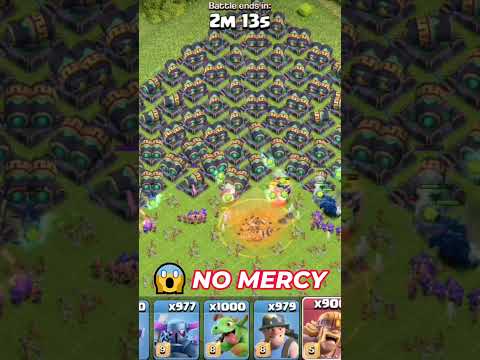 Full Base Balloons vs Unlimited Troops 😱 | Air Destruction in Clash of Clans
