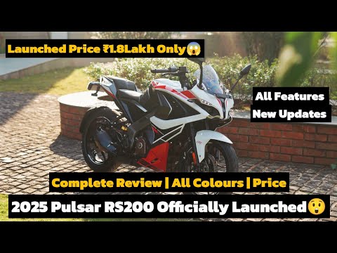 2025 Bajaj Pulsar RS200 Officially Launched Now🚀 | Complete Review | Bajaj Ne kar Dikhaya😬