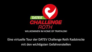 DATEV Challenge Roth Radstrecke mit Gefahrenstellen