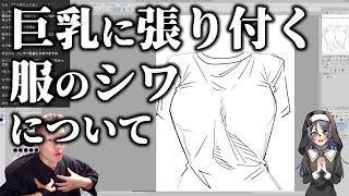 巨乳に張り付く服のシワについて【ハミタの質問箱】