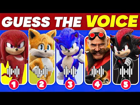 Guess The Sonic the Hedgehog 3 Characters by Voice 🎬🦔💙 Sonic the Hedgehog 3 Movie Quiz | Great Quiz