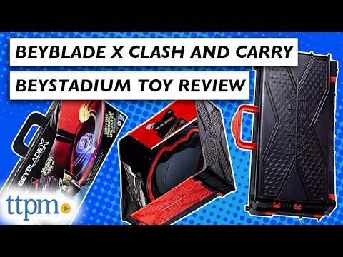 Battle Beyblade On the Go With the Clash & Carry Beystadium!