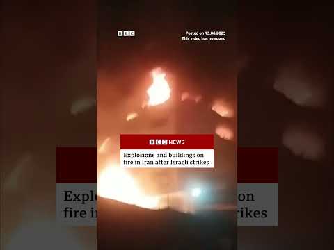Explosions in Iran after Israeli strikes. #Israel #Iran #BBCNews