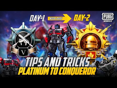 C9S25 From Platinum To Conqueror 🔥 Tips And Tricks 100% Working  | PUBGM