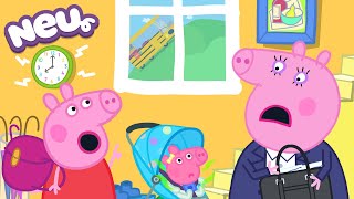 Peppa-Wutz-Geschichten 😱 Hektischer Morgen 🎒 Videos für Kinder