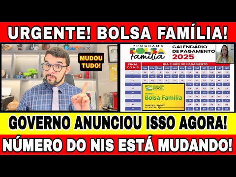 NOVIDADES NO BOLSA FAMÍLIA: NÚMERO DO NIS ESTÁ MUDANDO - COMUNICADO DO GOVERNO PARA TODOS!