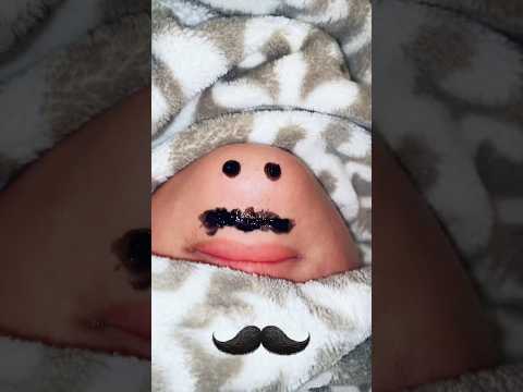Rosy has a mustache #youtubeshorts #funny