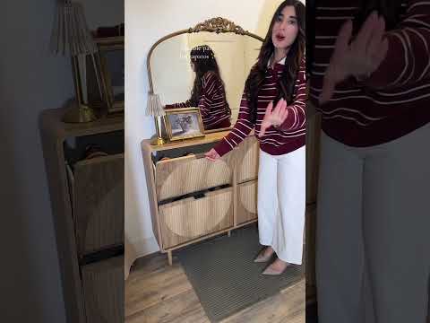 Amo mi mueble de los zapatos 🤍#shoecabinet #entrywaytable #homestyling #tiktokshop