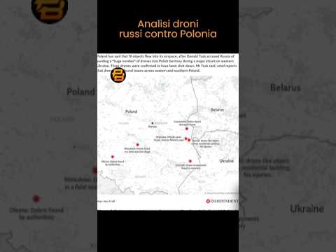 ANALISI DRONI RUSSI CONTRO POLONIA