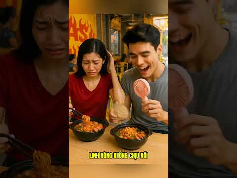 Linh đi ăn mì cay cấp độ 7 không mang theo quạt 😆😆😆😂😂😂😍😍😍