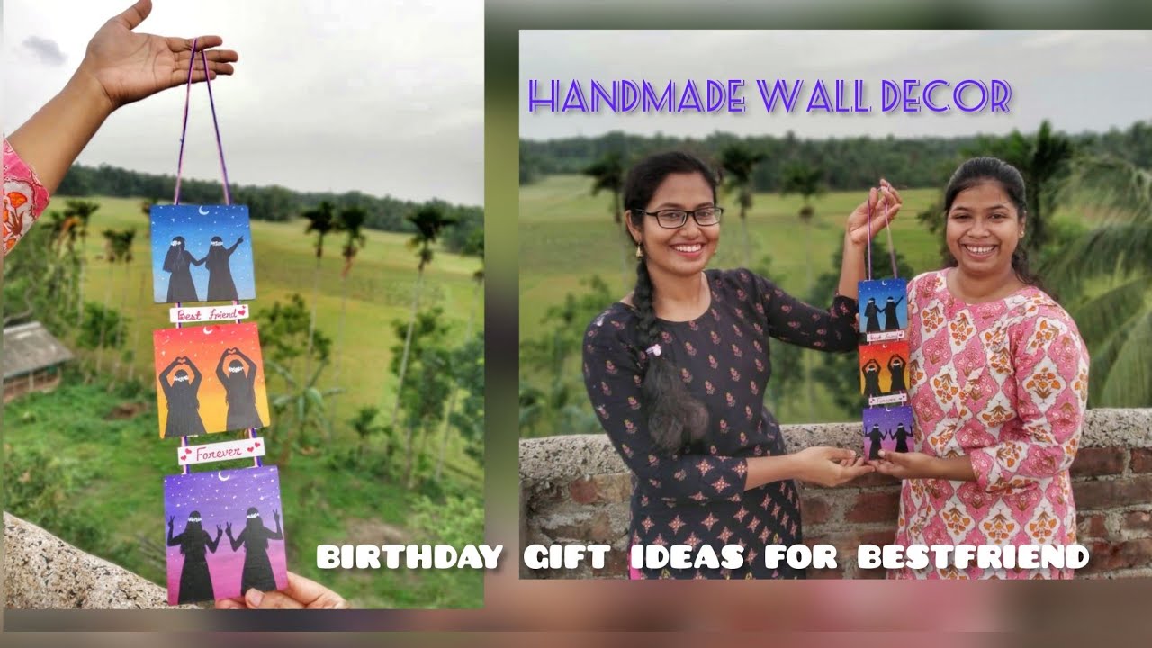 Wall Hanging Making Ideas | Handmade Birthday Gift Idea for Bestfriend