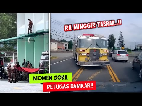 FATAL Akibat Menghalangi Truk Damkar!! Inilah Momen Tak Terduga Yang Dialami Petugas Damkar