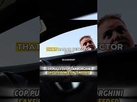 COP PULLS OVER LAMBORGHINI!