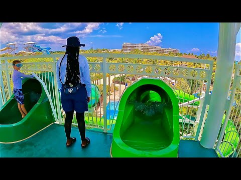 Twin Body Slide Plunge | Baha Bay Bahamas 🇧🇸