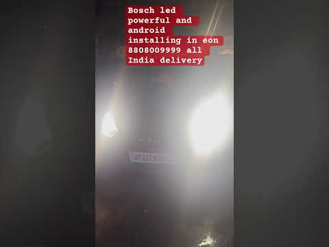 #bosch #led and #android  installing in#hyundai #eon #carlovers #automobile #lucknowcity