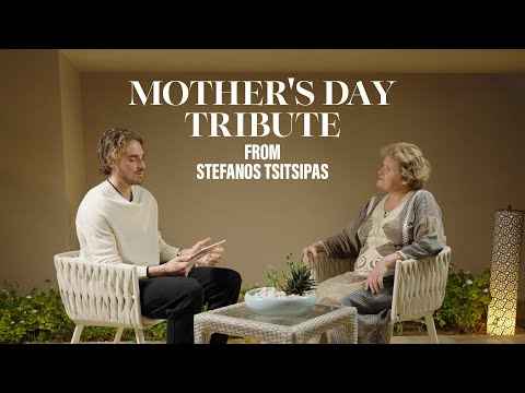 Stefanos Tsitsipas interviews his mom for Mother's Day 🥰