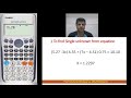 Using a Calculator for Equations