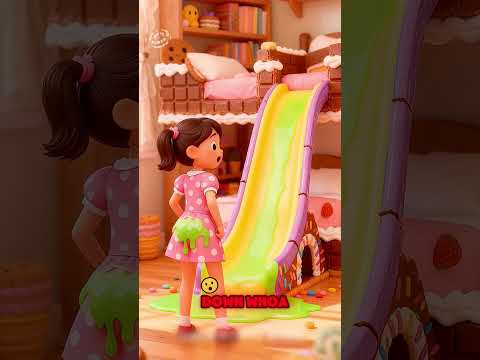 ๐ก๐ญ๐ฑ Grandpa Builds a Candy Bedroom With a Super Fun Slide! #CandyRoom