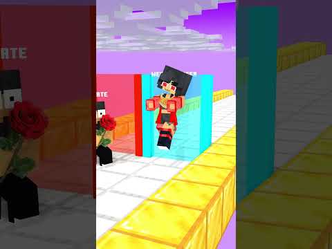 LOVE RUN:@Aphmau LOVE AARON VS RED APHMAU CHALLENGE #shorts #aphmauminecraft #fypシ゚viral #aphmau