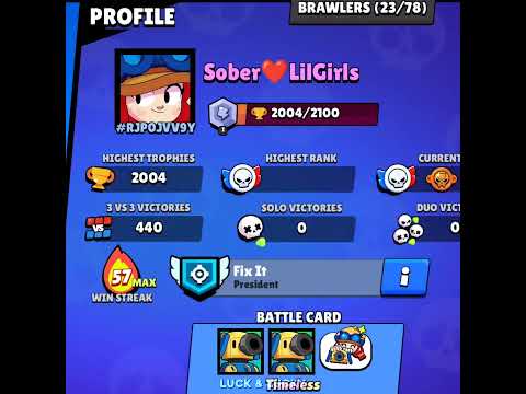 2004 trophées sur Jessie Pouvoir 1 ??!!!?!?!!? ????| #brawlstars #brawl #supercell | ??✨❤️???