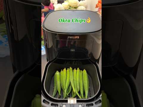 Okra/Bhindi Chips Recipe in Air Fryer #shorts #viralshorts #trending #youtubeshorts #reels