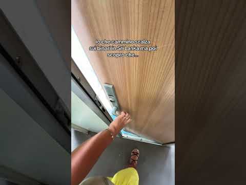 I binari dei treni in Sri Lanka