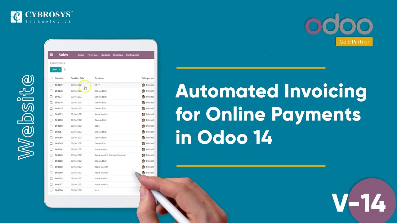 Automated invoicing for online payments in Odoo 14 Website | 3/17/2021

Odoo helps the user to automate customer invoice generation based on the business model and the applications used. To make it ...