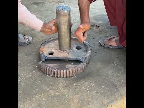 Amazing Goal-Based Action | Mechanic repairing a broken tractor gear in two parts // must watch 
