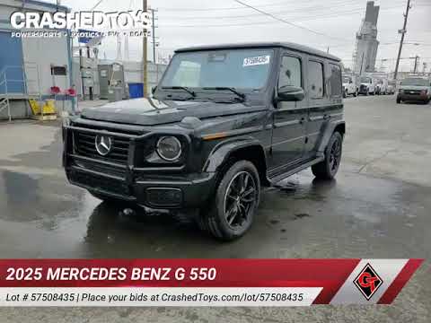 ✅ 2025 Mercedes-Benz G 550 • VIN: W1NWH1AB4SX017458 • Лот: 57508435. Опубликован ранее на Copart с пробегом 224 миль. Бесплатный доступ к архиву аукционных продаж из США и подробный отчёт об истории автомобиля на DreamBid. Изображение 19.