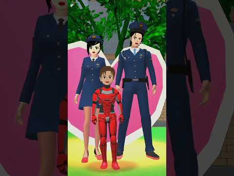 transformasi into police Sakura school simulators##sakuraschoolsimulator #youtubeshorts