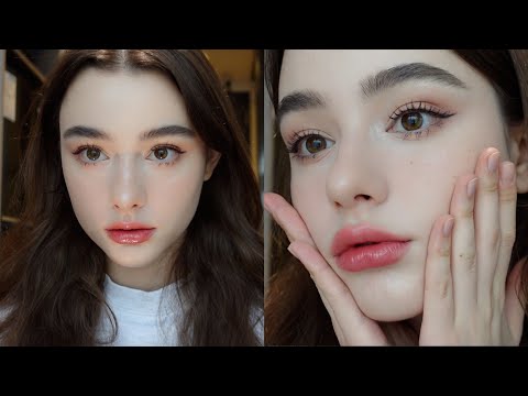 Cute dolly makeup ♡  natural glow / tiktok viral makeup / Dasha Taran