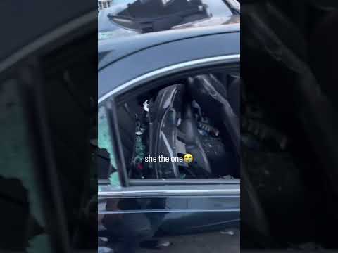Did she even touch the tires?😂