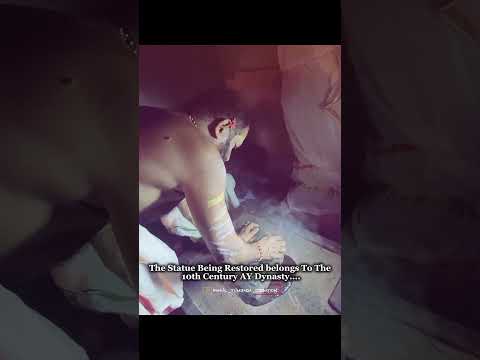 Reconstruct Of 10th Centurys Lord Vishnu Statue ❤️‍🔥 From AY Dynasty.. #ytshorts #shorts #lordvishnu