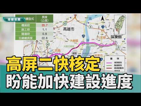 加快建設｜高屏二快正式定案 左營.九如通勤將再加速